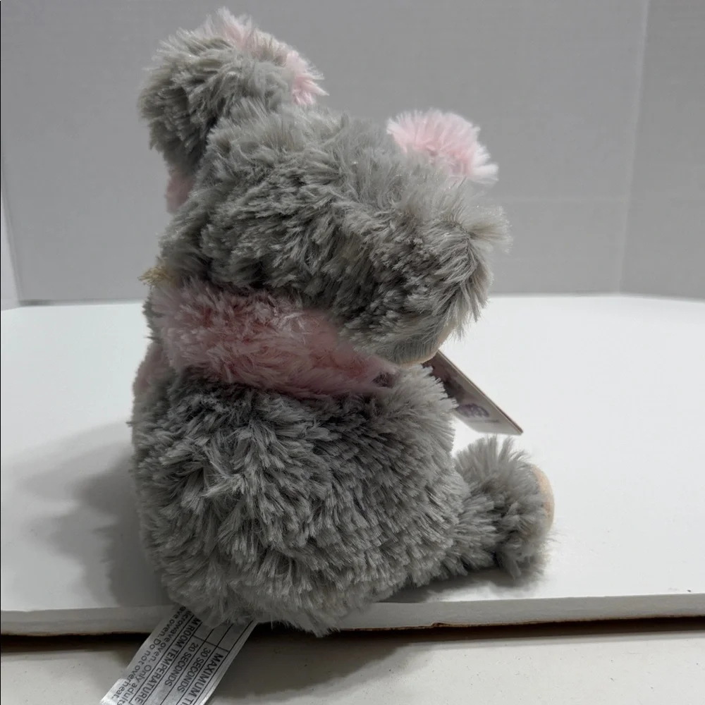 Warmies Hugs Plush Small Pet Toy - Pink and Gray Cuddly Elephant Pair